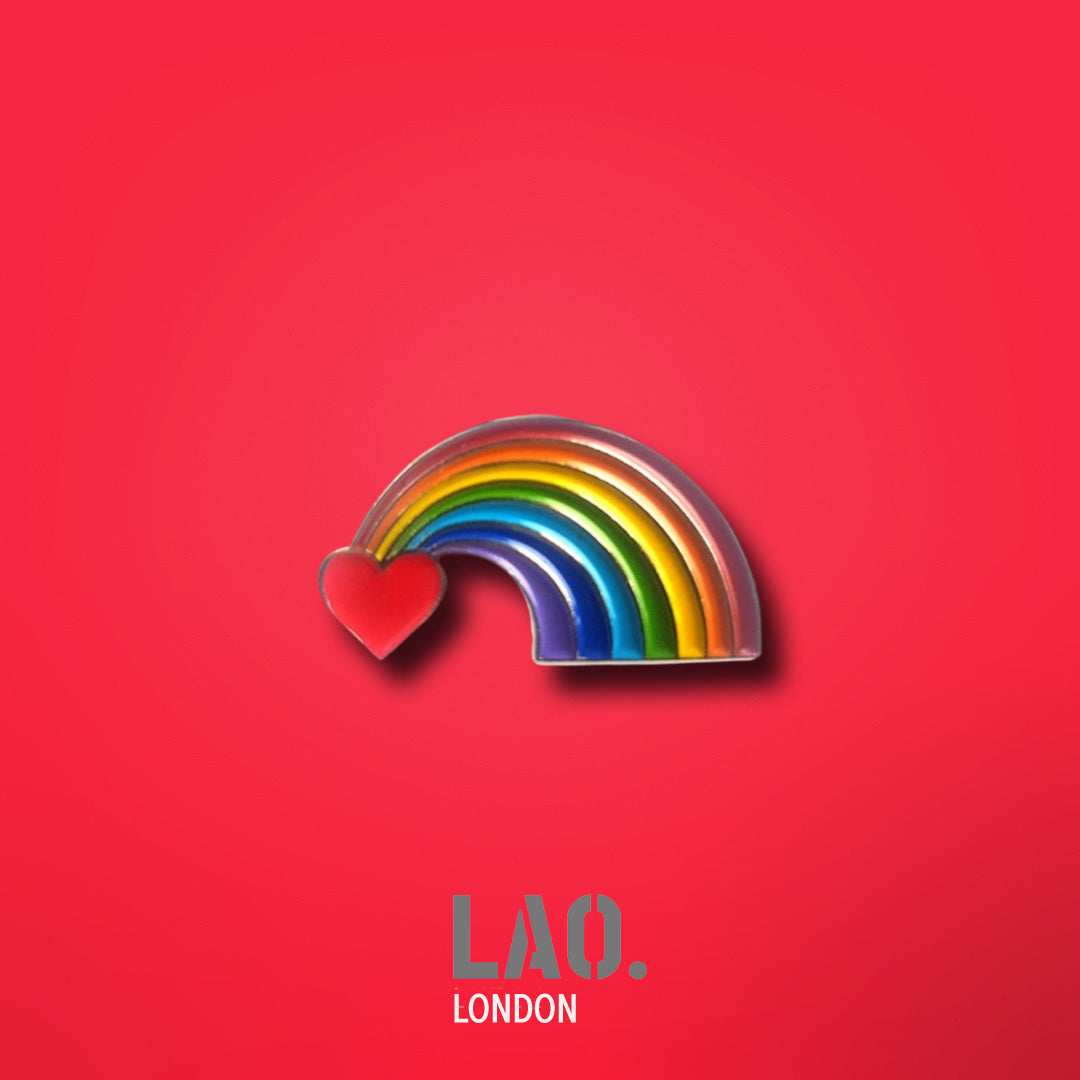 Heart Rainbow LGBT Enamel Pin Badge