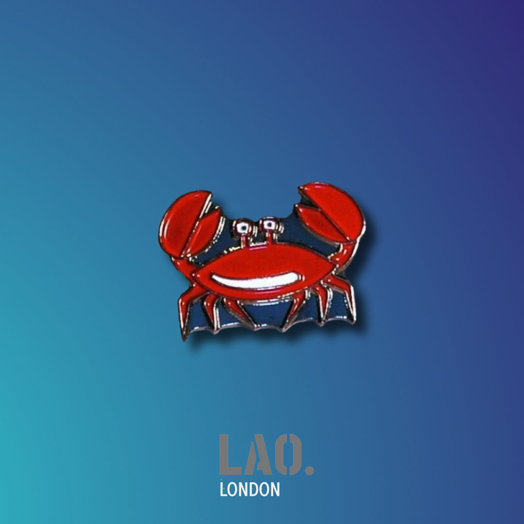 Crab Enamel Pin Badge