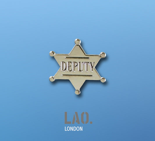 Metal Sheriff Pin Badge