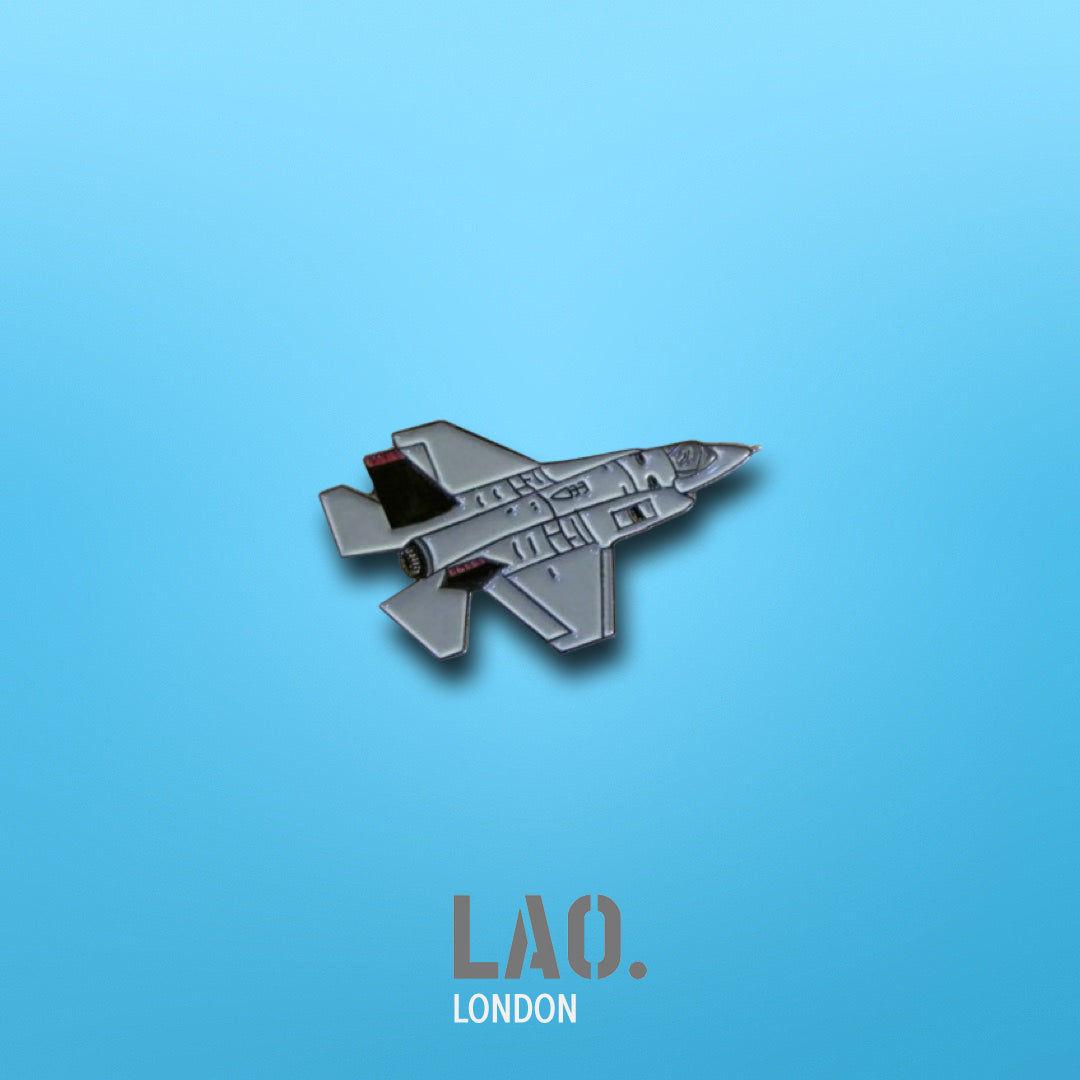 F35 Jet Plane Enamel Pin Badge