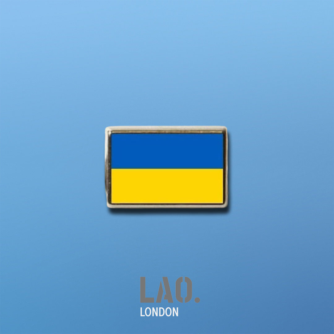 Ukraine Flag Enamel Pin Badge