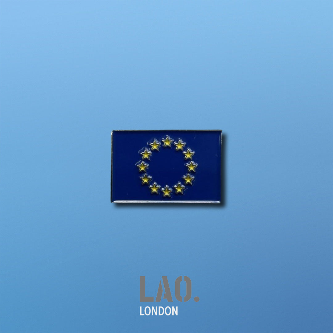 EU European Flag Enamel Pin Badge