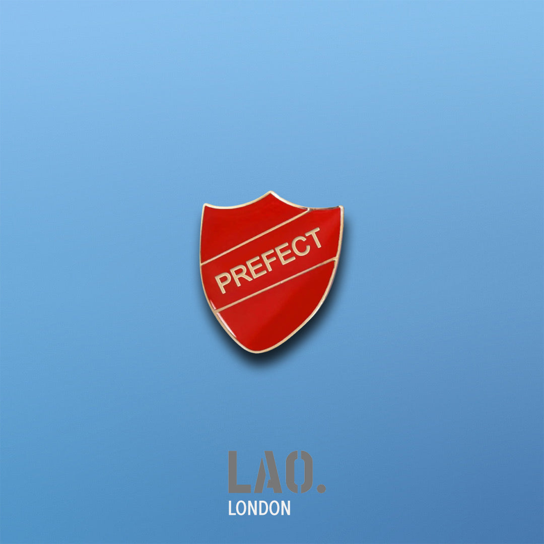 Red School Prefect Pin Badge