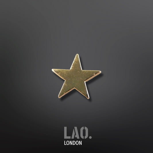 Gold Star Pin Badge