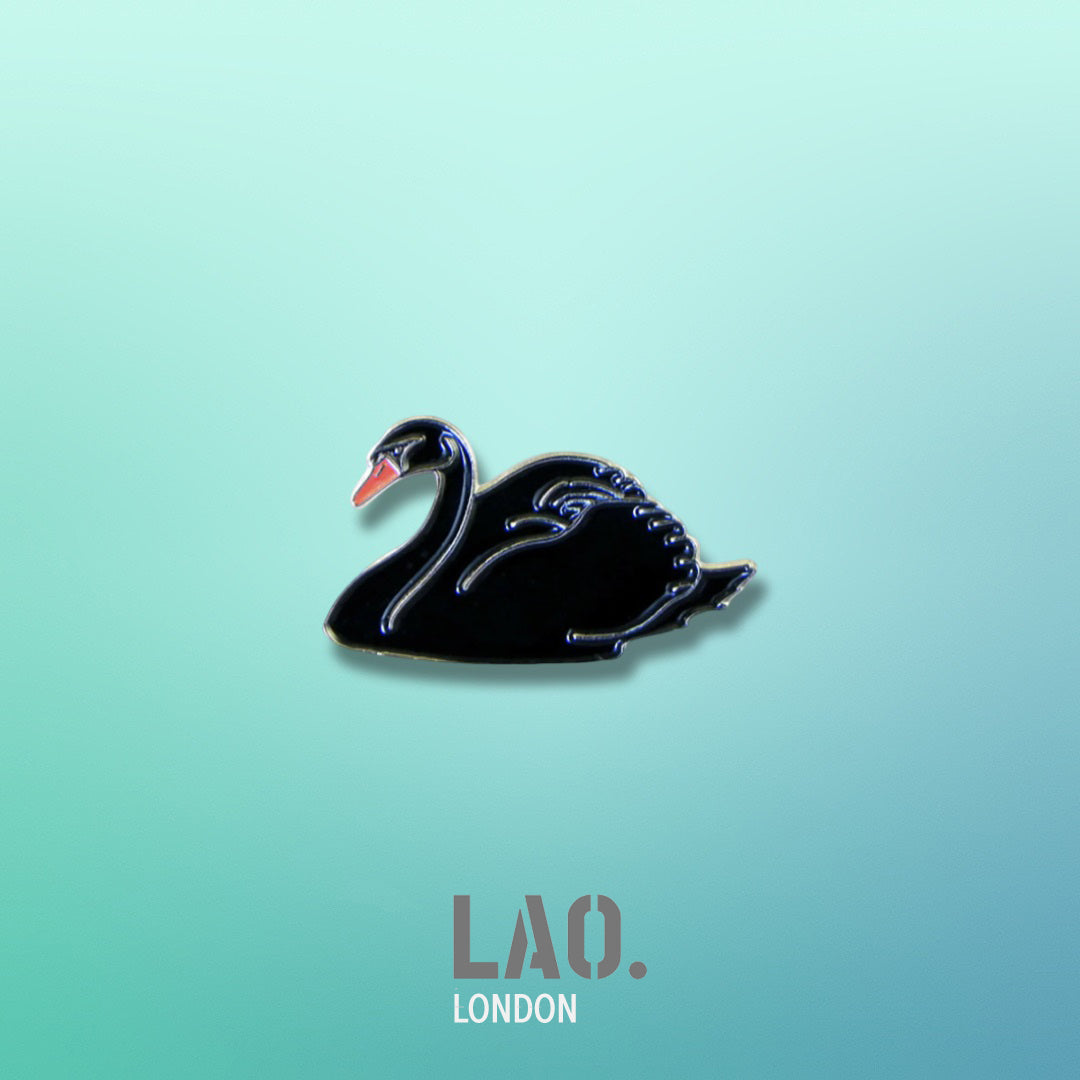Black Swan Metal Enamel Pin Badge