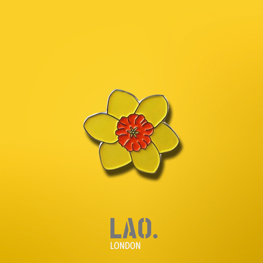 Yellow Daffodil Enamel Pin Badge