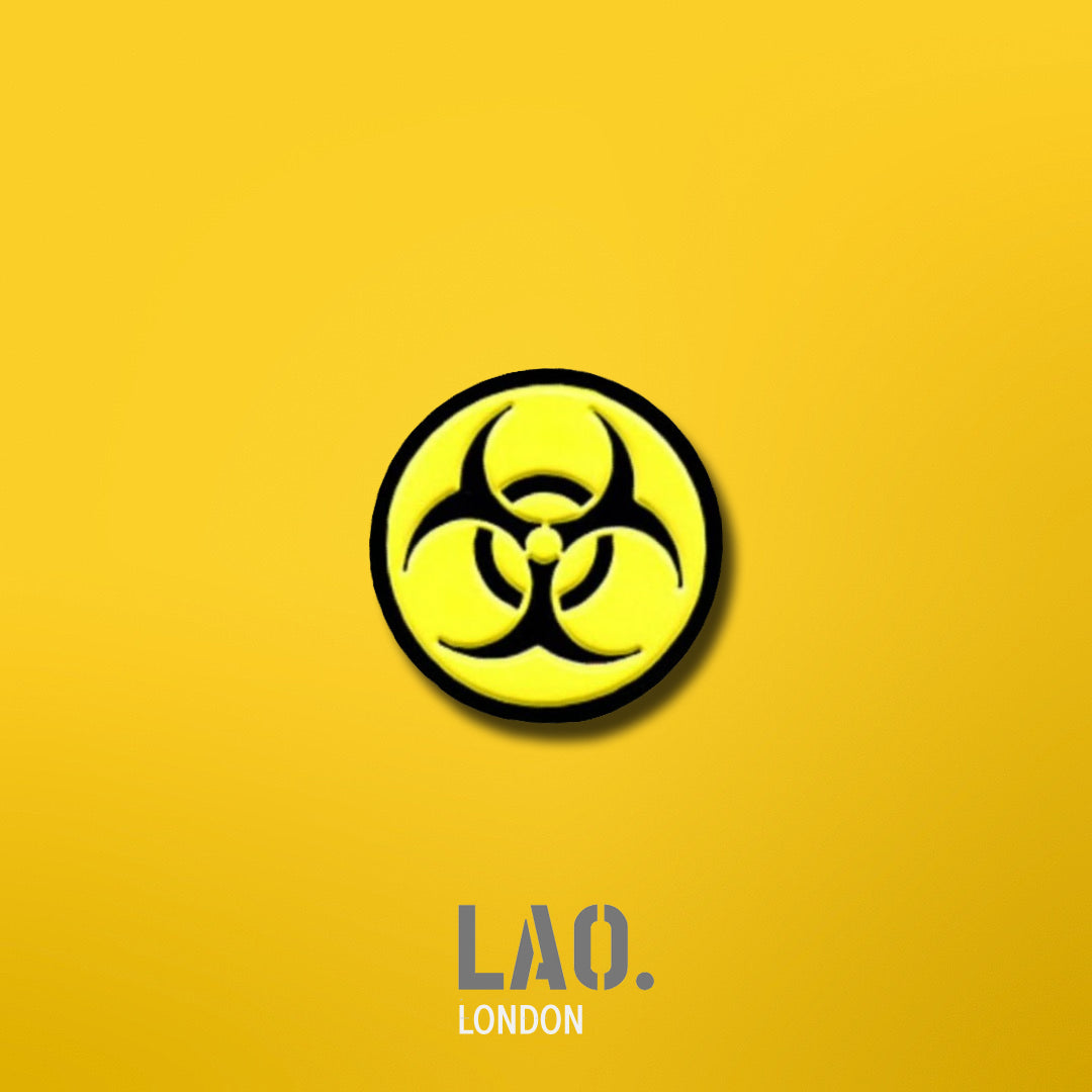 Bio Hazard Symbol Enamel Pin Badge