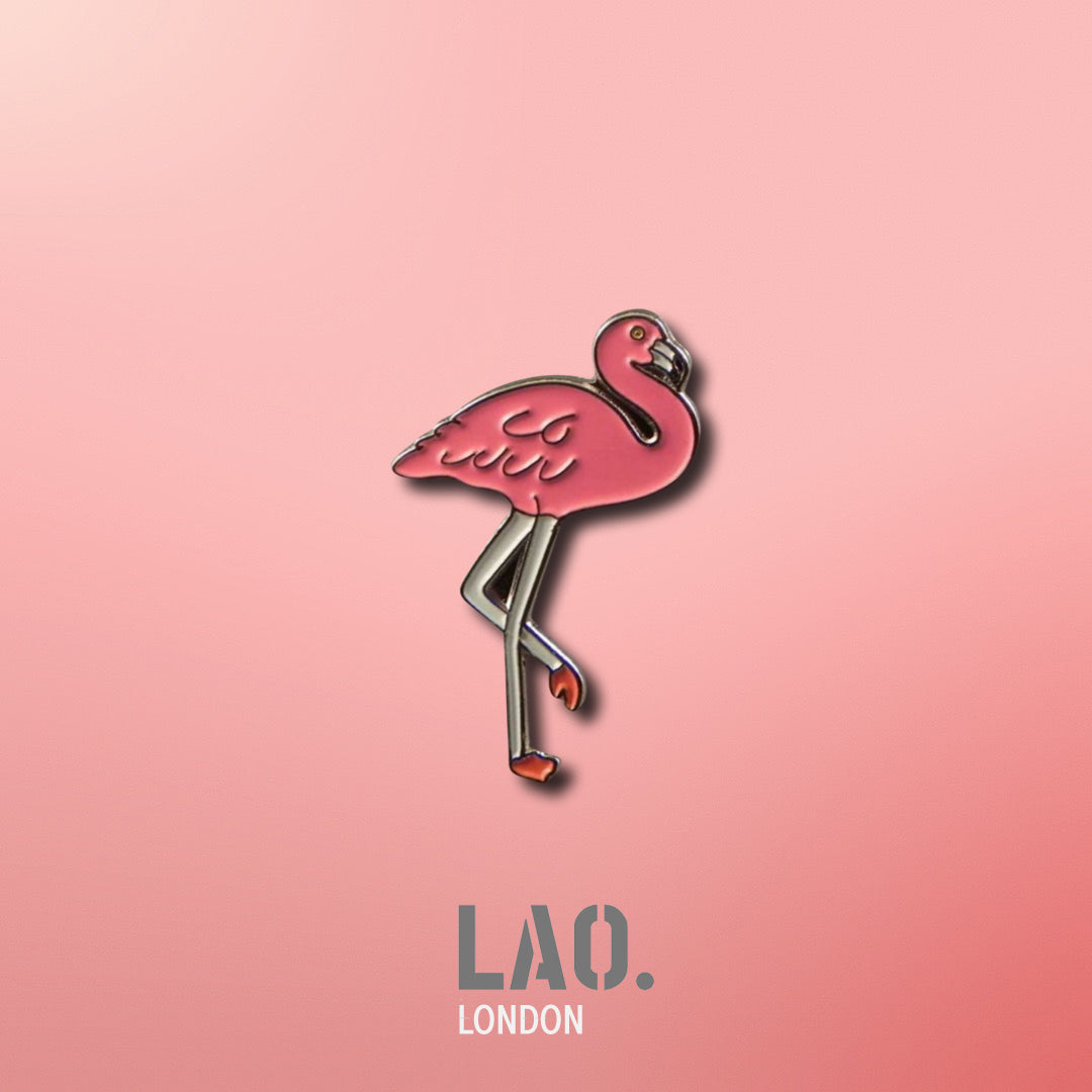 Flamingo Enamel Pin Badge