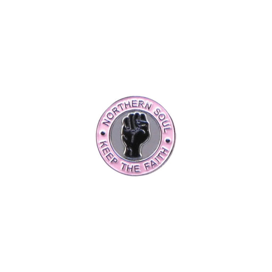 Pink NS Keep The Faith Pin Badge