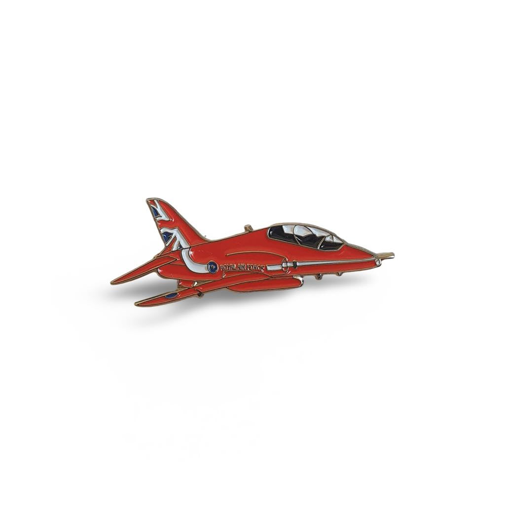 Red Arrows Hawk Jet Plane Pin Badge