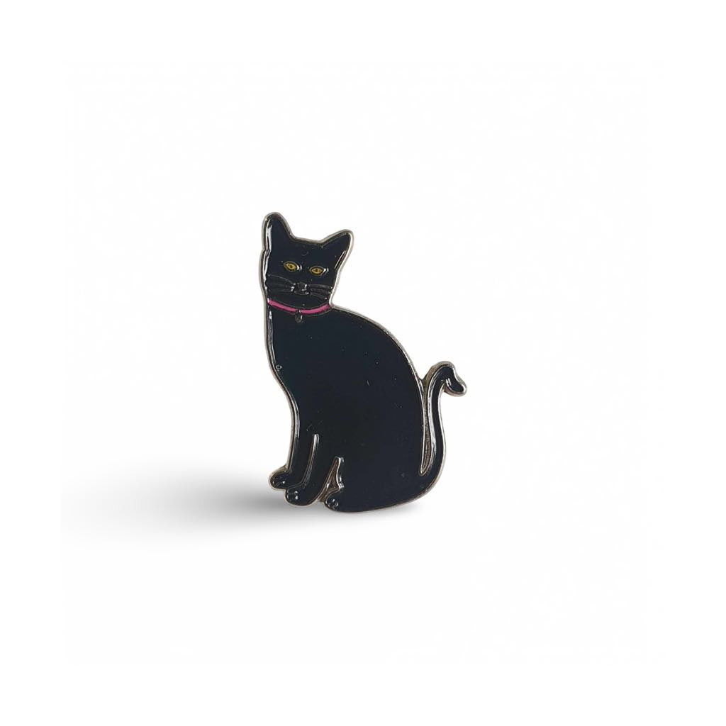 Black Cat Enamel Pin Badge