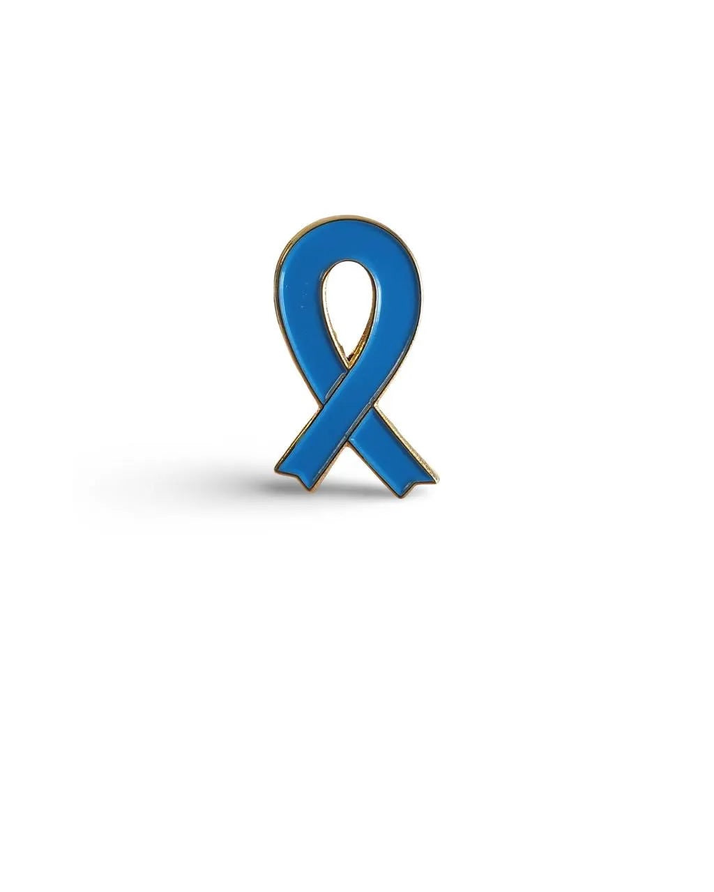 Blue Awareness Ribbon Enamel Pin Badge