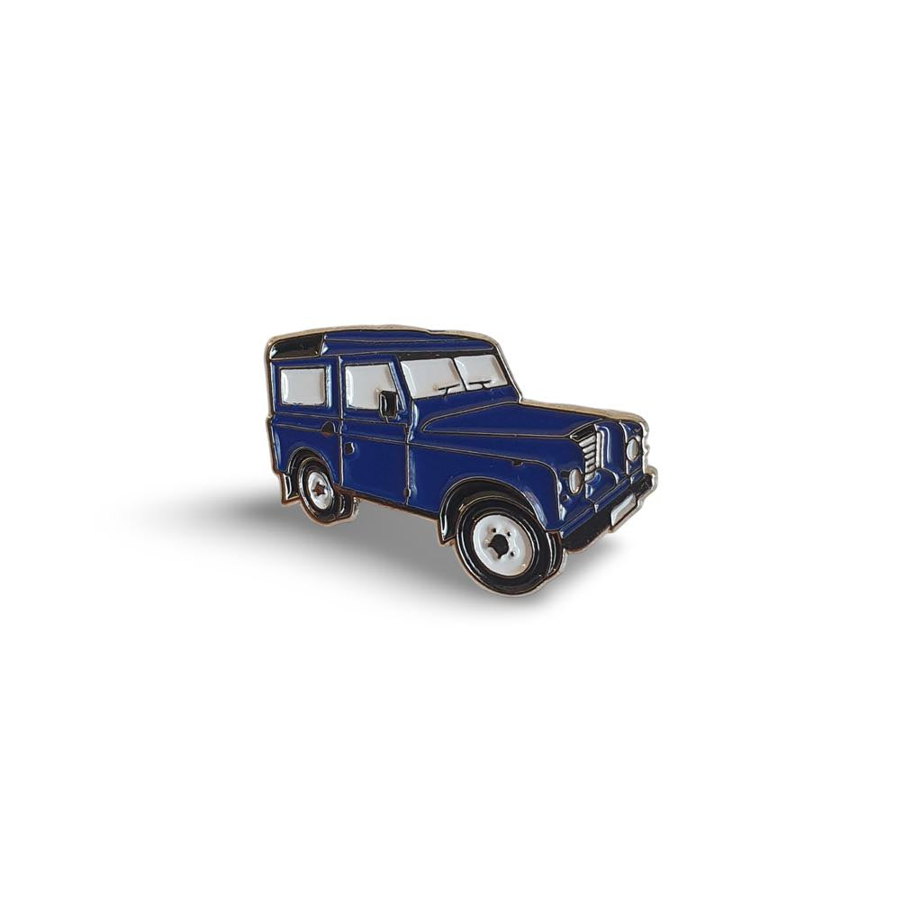 Blue Land rover 4x4 Enamel Pin Badge