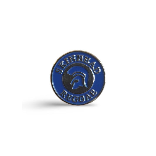 Blue Skinhead Reggae Pin Badge