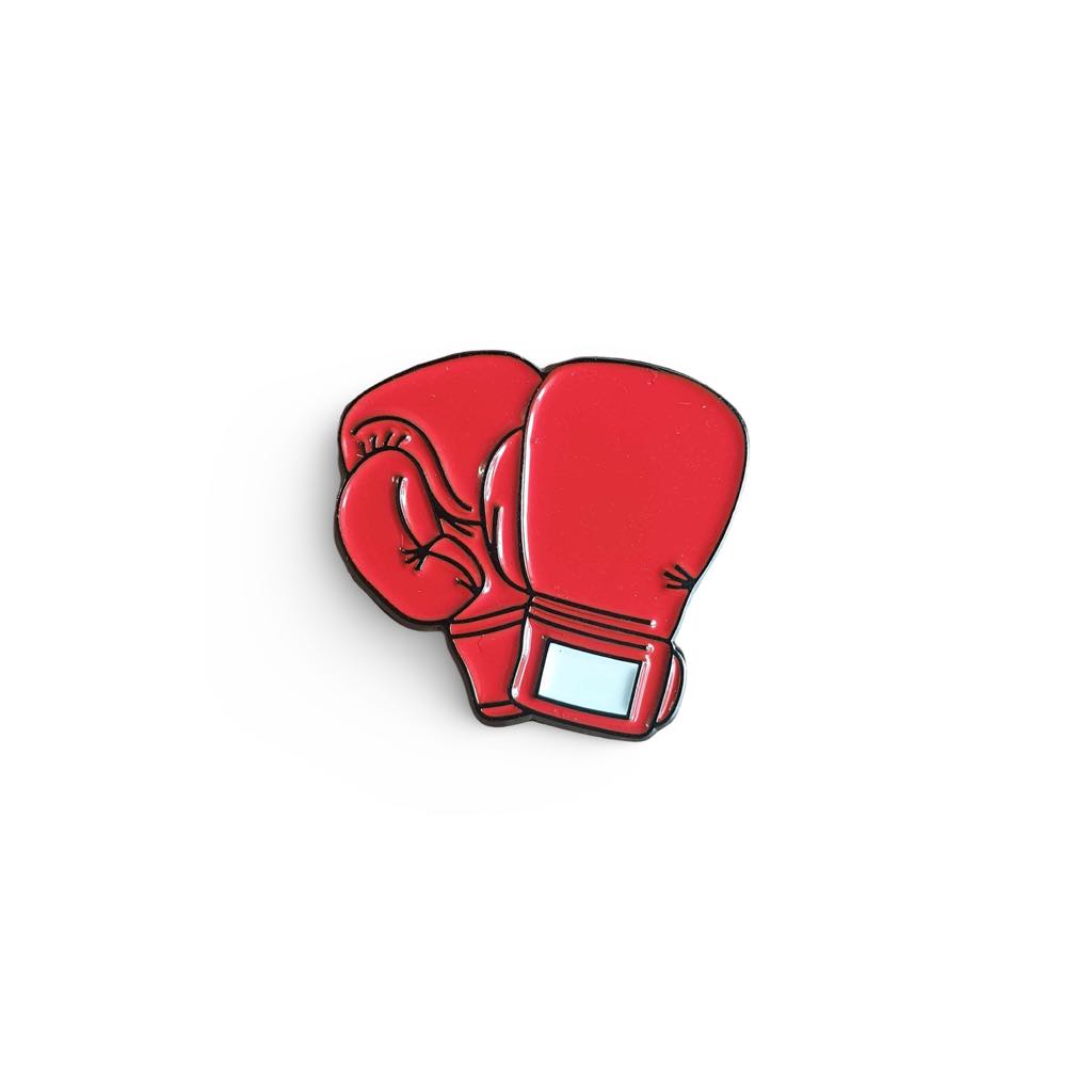 Boxing Gloves Enamel Pin Badge