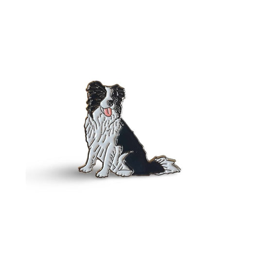 Border Collie Enamel Pin Badge