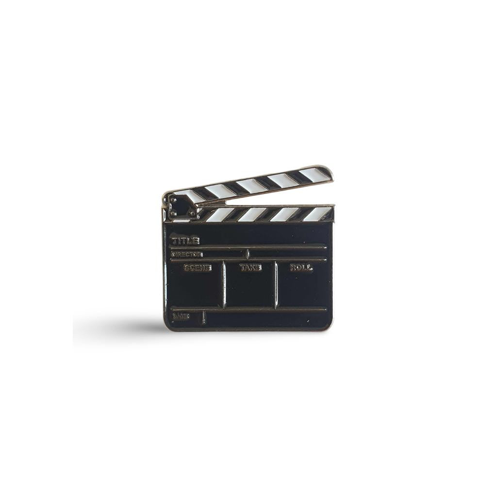 Film Clapper Board Enamel Pin Badge