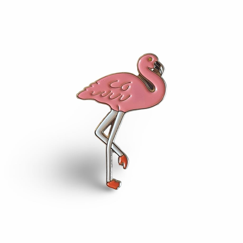 Flamingo Enamel Pin Badge