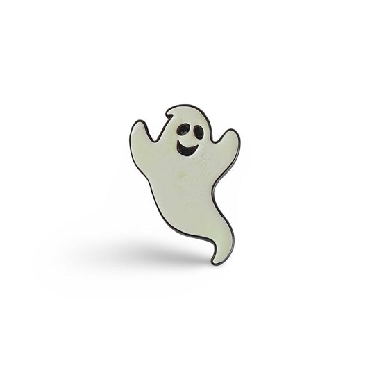 Glow in the Dark Ghost Pin Badge