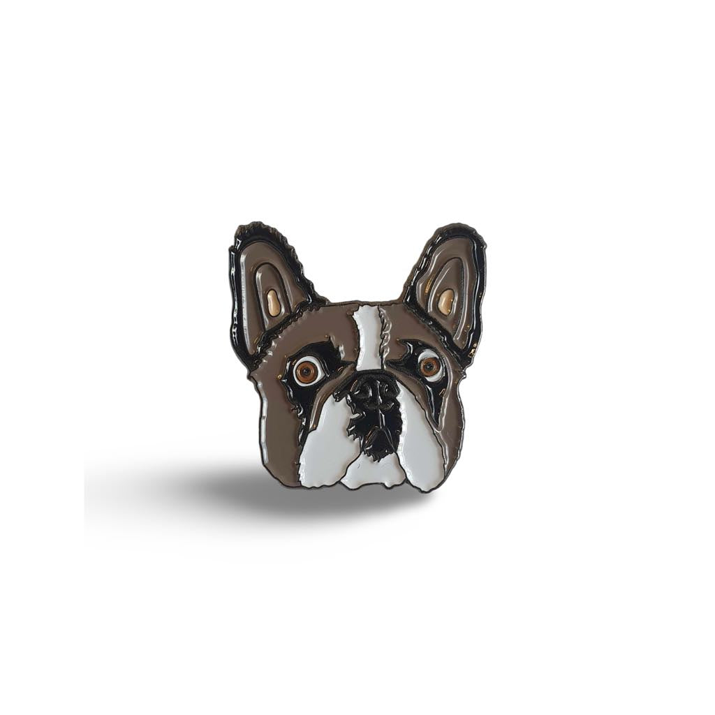 French Bulldog Enamel Pin Badge