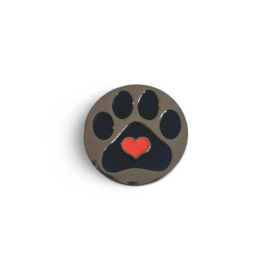 Paw Print Enamel Pin Badge