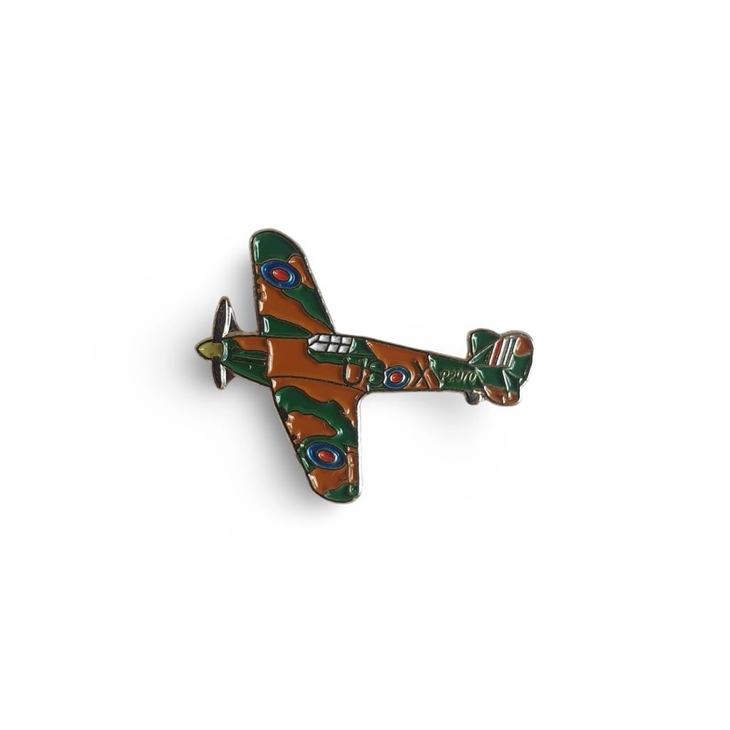 WWII Hurricane Plane Enamel Pin Badge