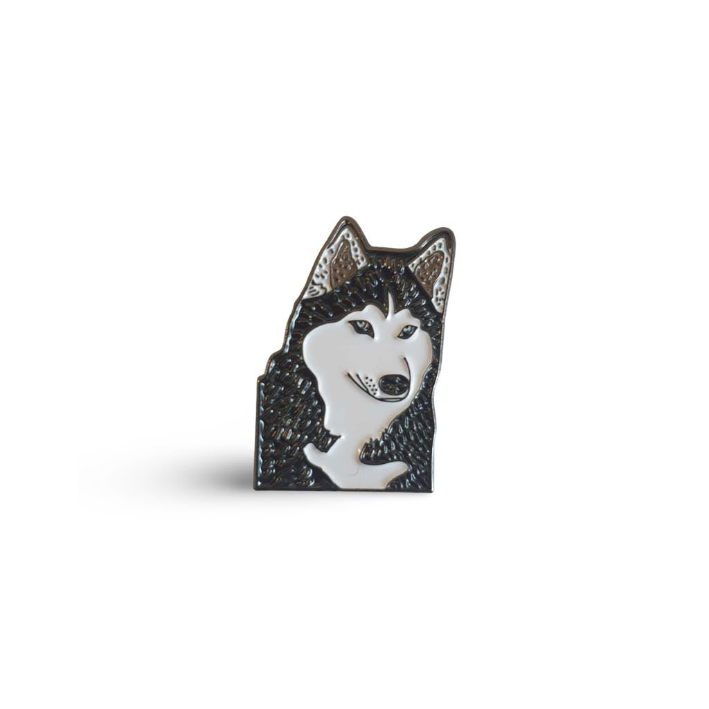 Husky Enamel Pin Badge