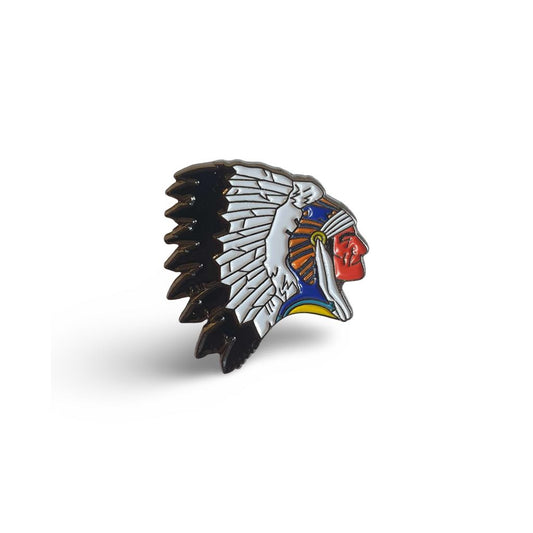 Chief Indian Head Enamel Pin Badge