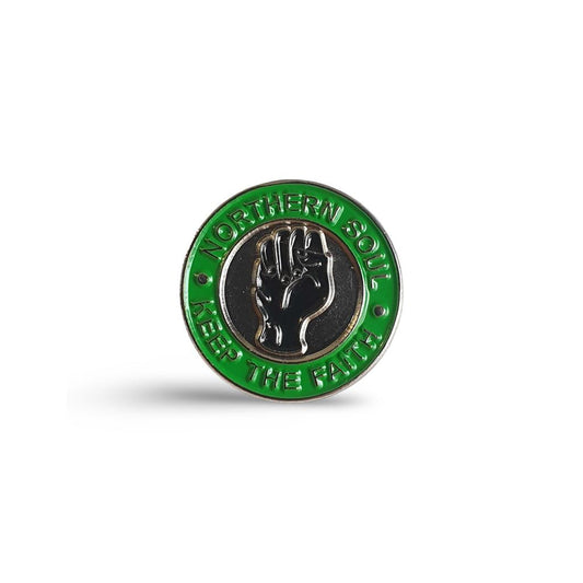 Northern Soul Mod Keep The Faith Enamel Pin Badge