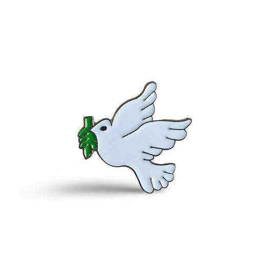 Peace Dove Enamel Lapel Pin Badge