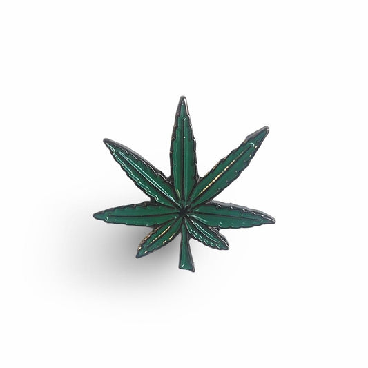 Pot Leaf Marijuana Pin Badge Enamel