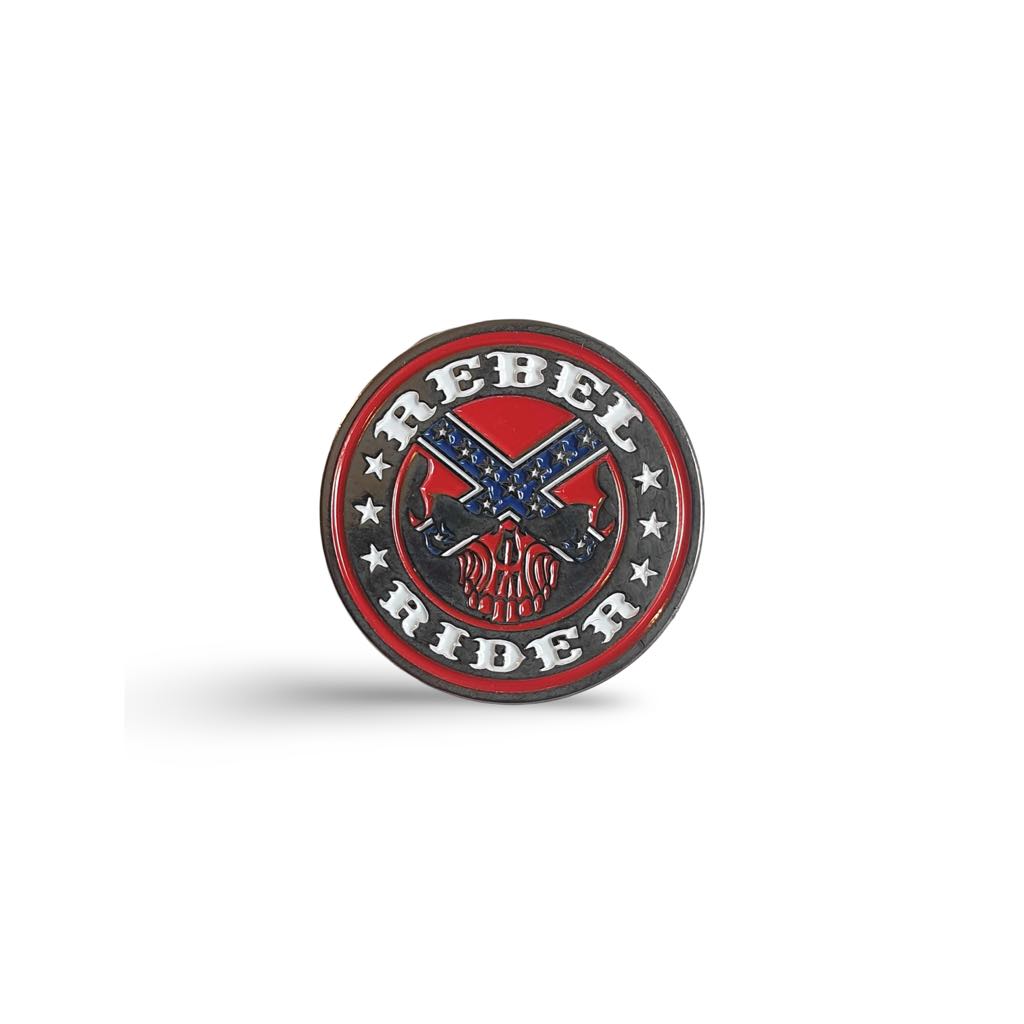 Rebel Rider Biker Enamel Pin Badge