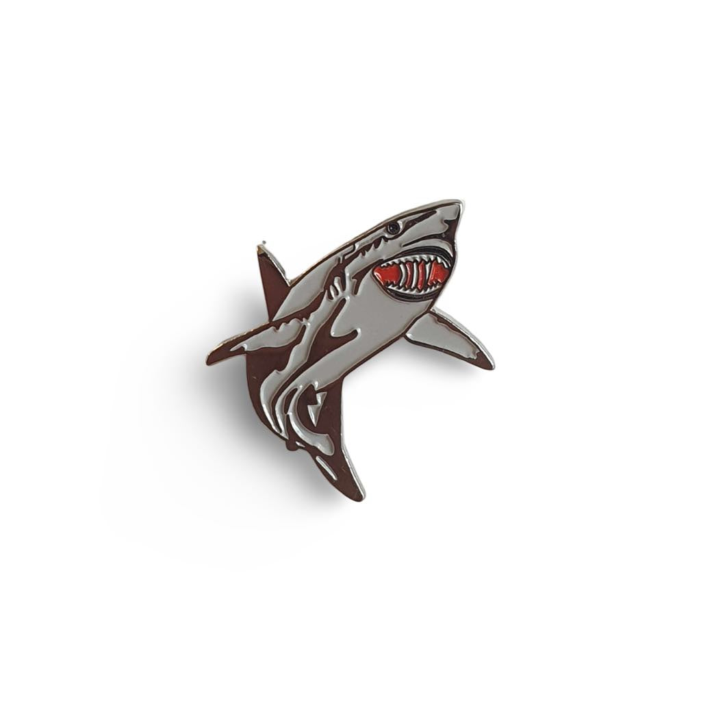 Shark Pin Enamel Badge