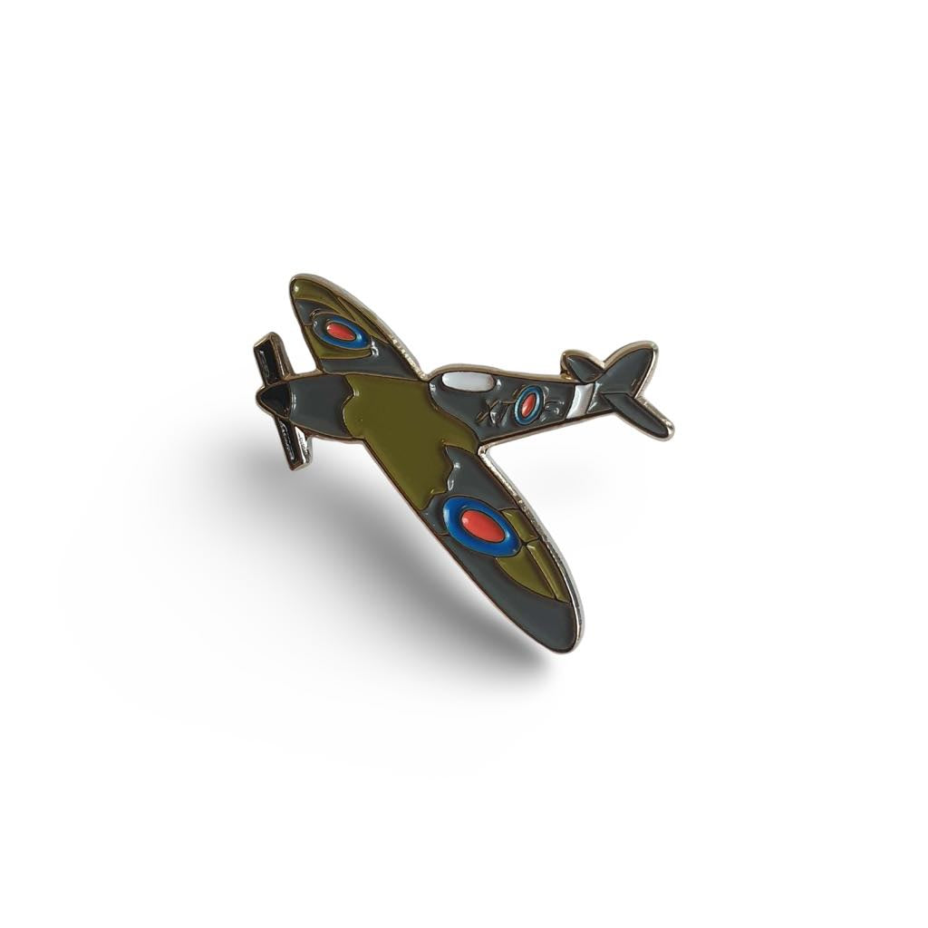 WWII Spitfire Plane Pin Badge