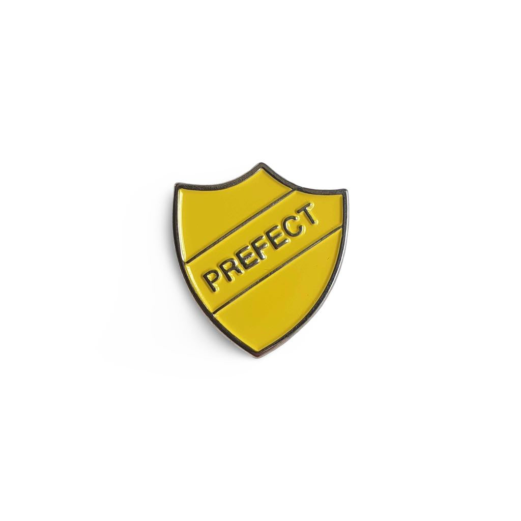 Yellow School Prefect Pin Badge